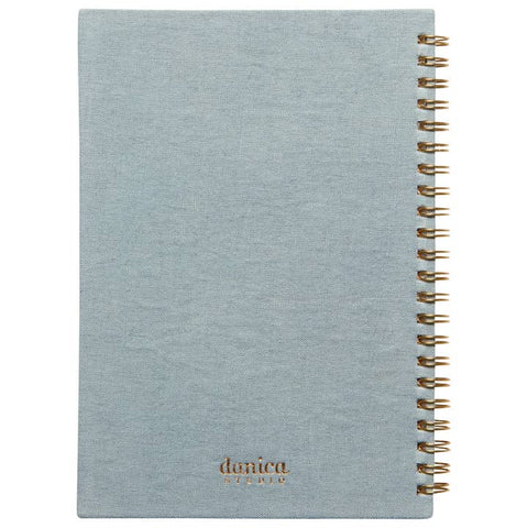 Catbloom Embroidered Notebook BACKSIDE
