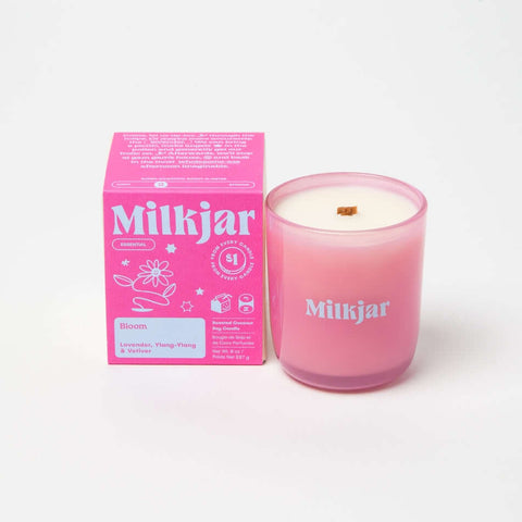 Milk Jar - Bloom Candle