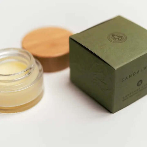 Ganesha's Garden Sandalwood Solid Perfume in jar