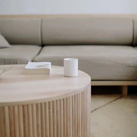 Laconic Collection: Halcyon Candle on table