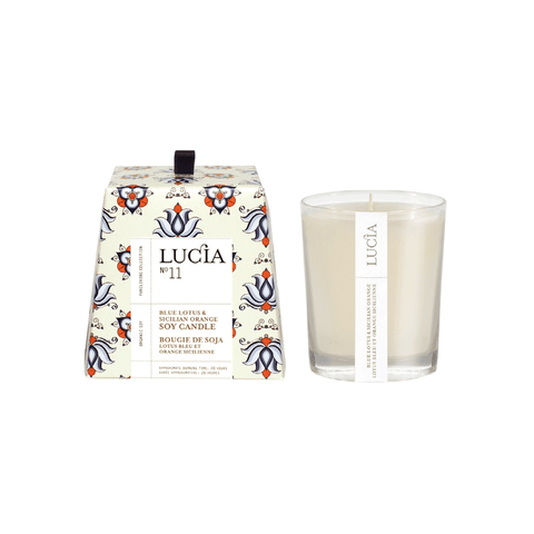 Lucia No.11 Blue Lotus & Sicilian Orange Candle