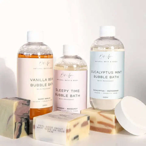 Creamy vanilla bubble bath for skin Vancouver shop