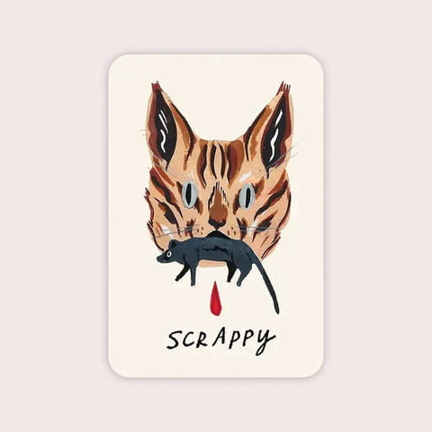Scrappy Cat Sticker