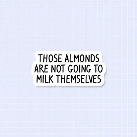 Almond Milk Sticker Vinyl Sticker