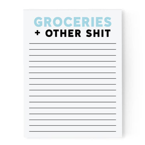 Groceries and Other Shit Notepad