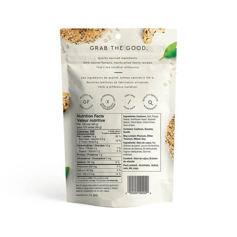 Everything bagel cashews gourmet snack Canada nutrition