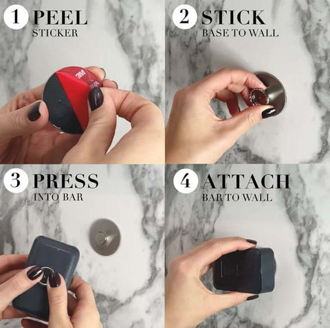 Kaia Naturals - Magnetic Soap Dock instructions