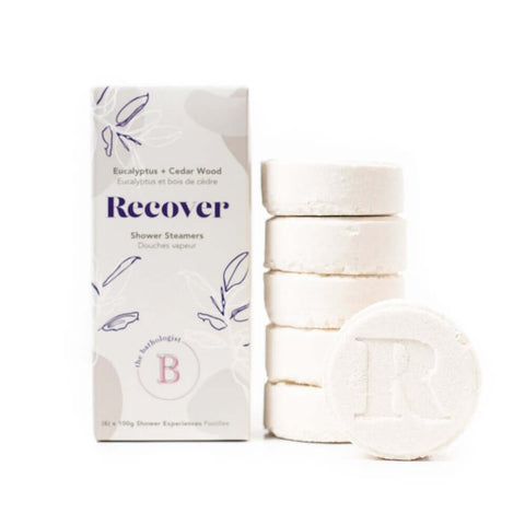 6 pack of eucalyptus shower steamers by the bathologist.