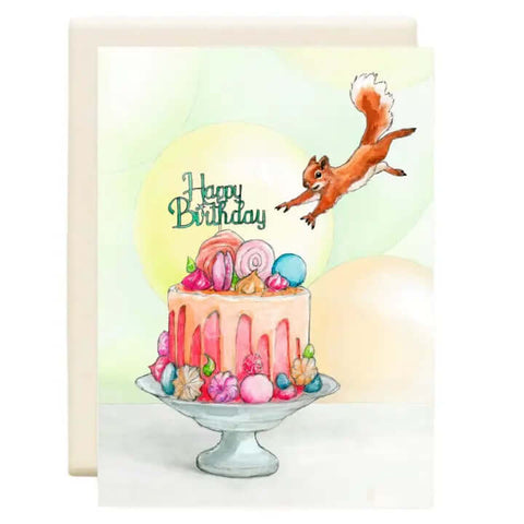 Squirrel Birthday Card