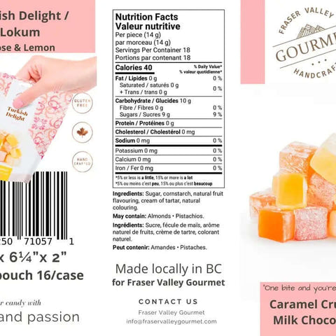 Turkish Delight (Lokum) nutrition