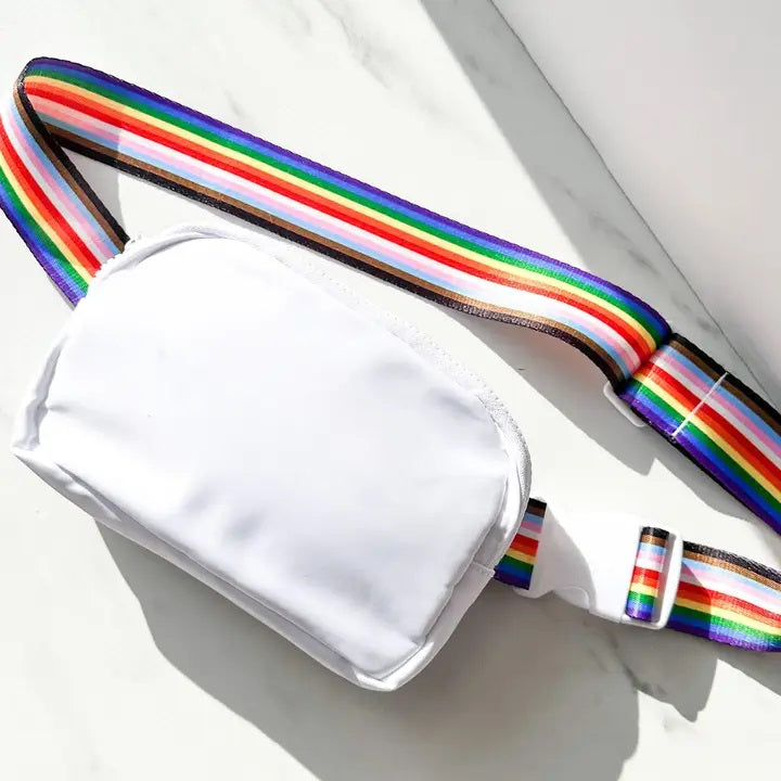 Rainbow Certified - Rainbow Belt Bag in white