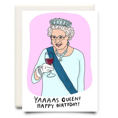 Yas Queen Birthday Card