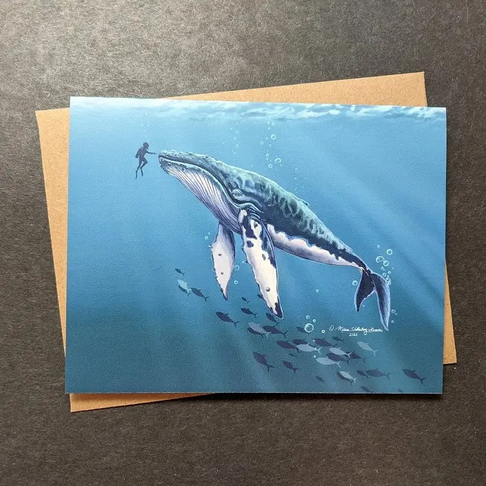 True North Creations - Humpback Whale Card
