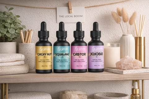 Serum vs oil vs moisturizer skincare guide featuring Canadian facial oils, serum, cleanser, toner, and SPF