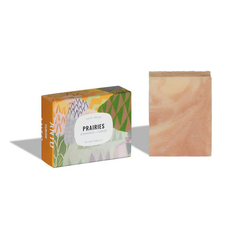Bar of Anto Yukon soap with a decorative packaging box on a white background