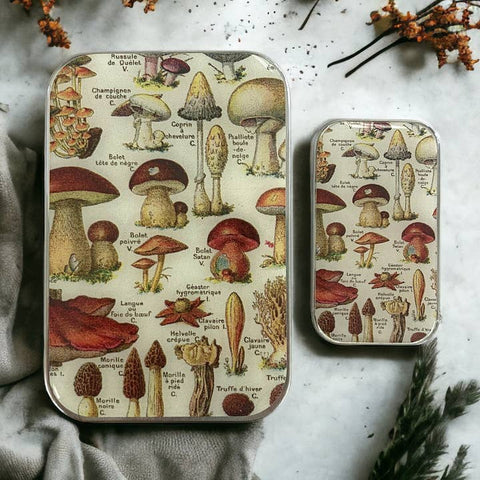 Mushroom Storage Tin