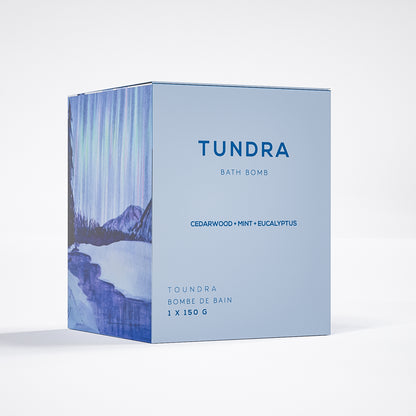 tundra bath bomb in square box by bare skin bar
