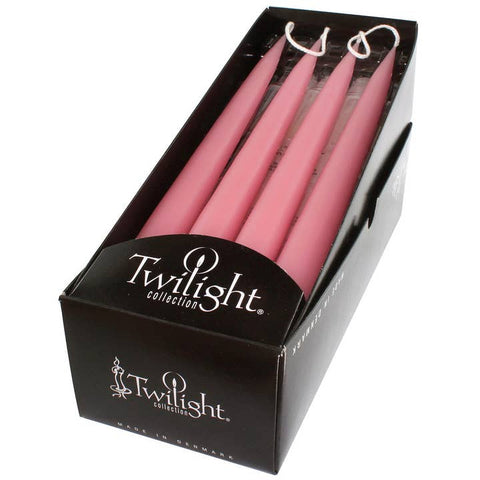 10" Pastel Rosa Taper Candles (Set of 2)