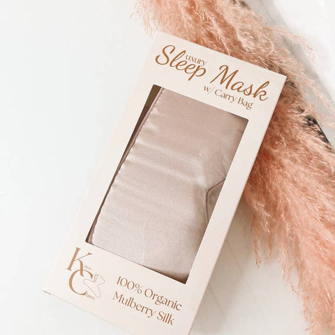 100% Organic Silk Sleep Mask - Hair Accessory - Kitten Claws Clips