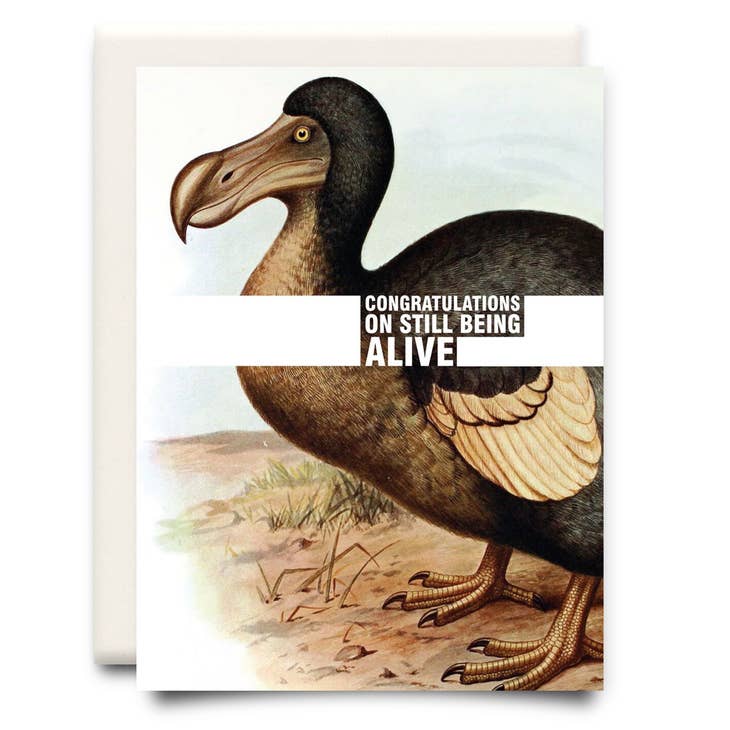 Inkwell Cards - Still Alive Dodo Card