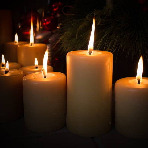 Smooth Pillar Beeswax Candles (Choose Size)