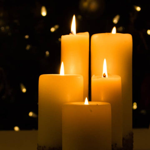 Smooth Pillar Beeswax Candles (Choose Size)