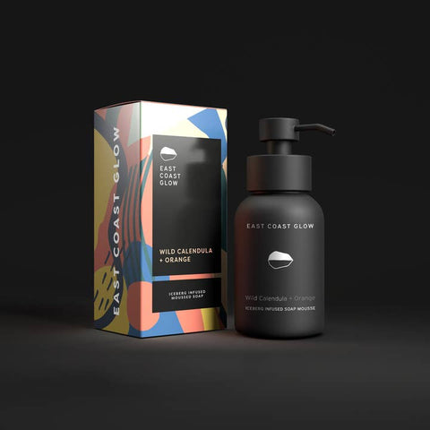 wild calendula orange foaming soap mousse canadian made