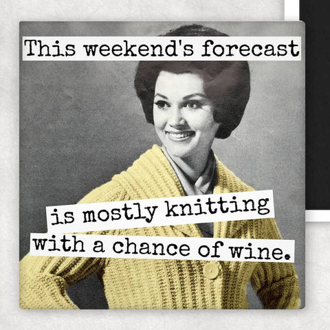 Weekend's Forecast Is Mostly Knitting Magnet