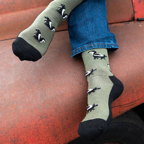 Women's Merino Wool Skunk Socks