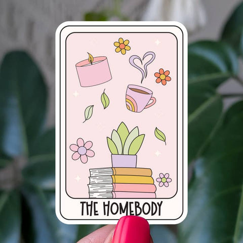 The Homebody Tarot Card Vinyl Sticker