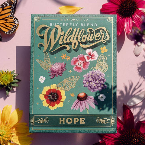 Butterfly wildflower seeds Canada hope seed packet
