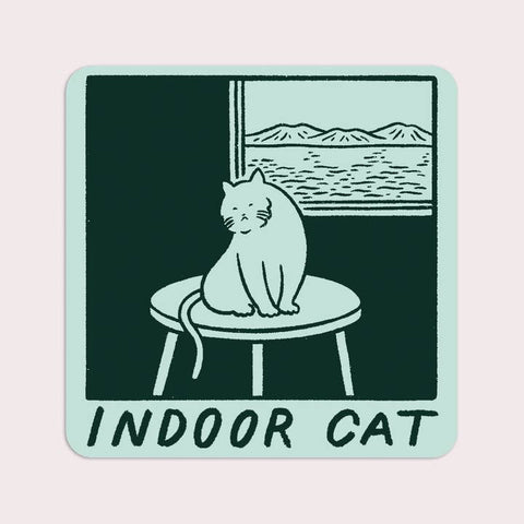 Indoor Cat Sticker