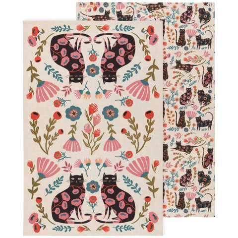Danica Studio Catbloom Dishtowels Set of 2 Canada