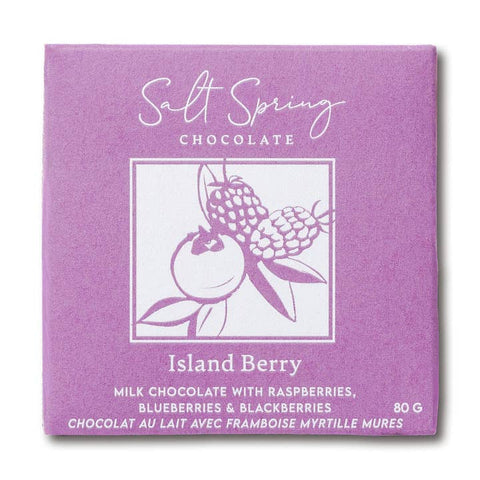 salt spring chocolate island berry chocolate bar canada