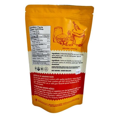 Cheezy Nutritional Yeast Crackers