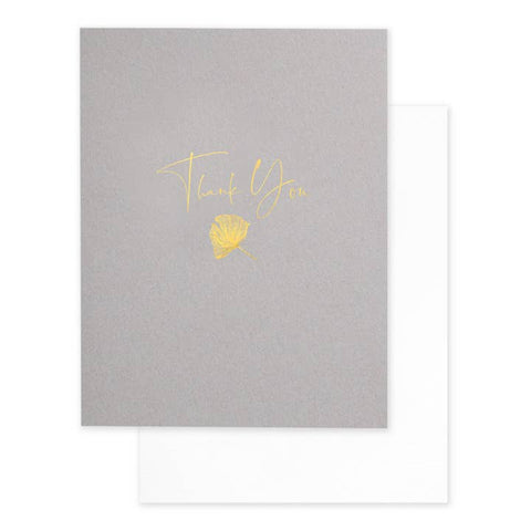 Thank You, Gold Foil Thank You Greeting Card