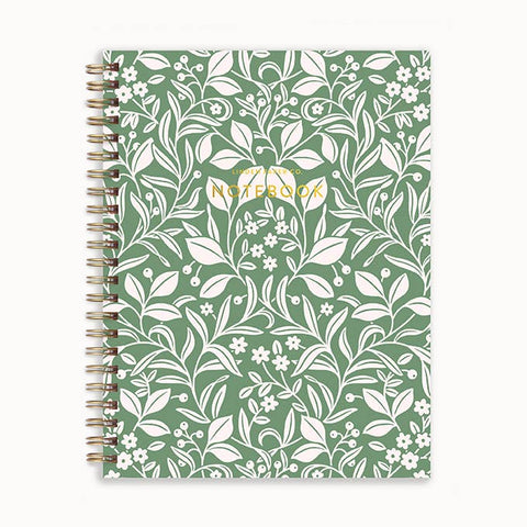 Meadowlace Notebook | Spiral Lined Notebook