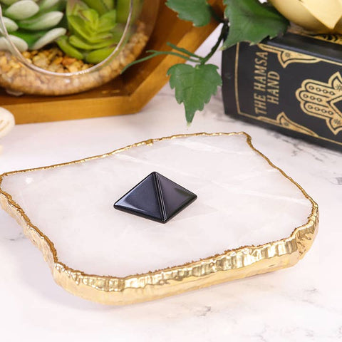 Black Obsidian Mini Pyramid