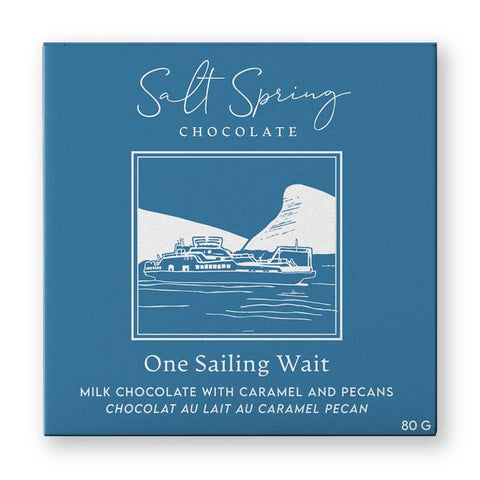 salt spring chocolate one sailing wait chocolate bar canada