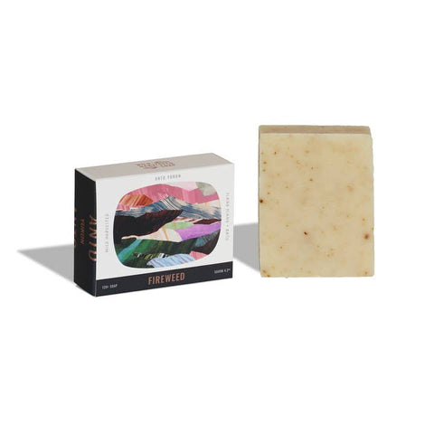 Bar of Anto Yukon soap next to its packaging on a white background