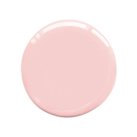 Pink nail polish swatch on a white background