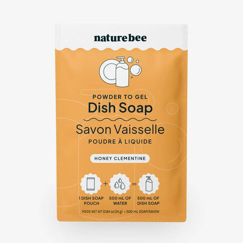 Naturebee dish soap packaging on a white background
