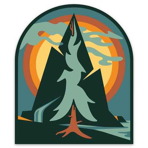 Red Cedar Tree Sticker