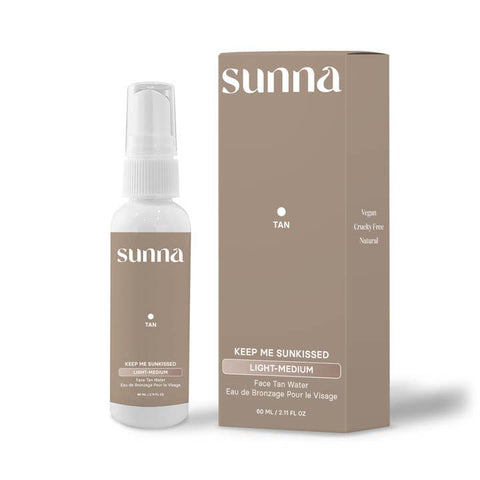 Sunna Tan Face Tan Water sunless tan face spray light medium
