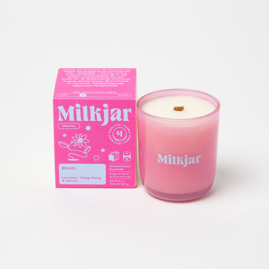 Milk Jar - Bloom Candle