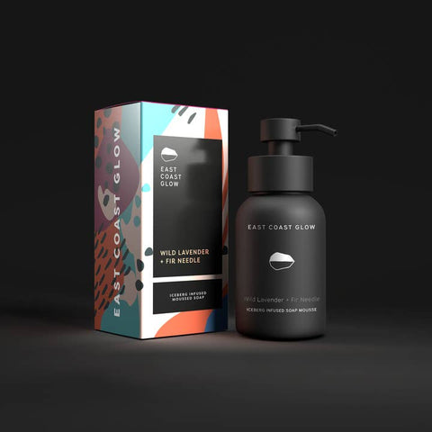 wild lavender fir needle foaming soap mousse canadian made