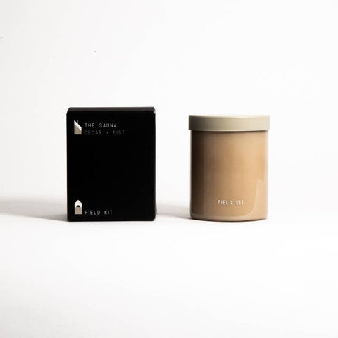The Sauna Glass Candle with box