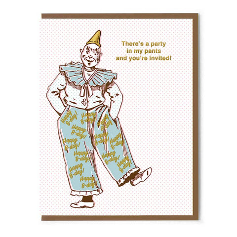 Party In My Pants Birthday Card
