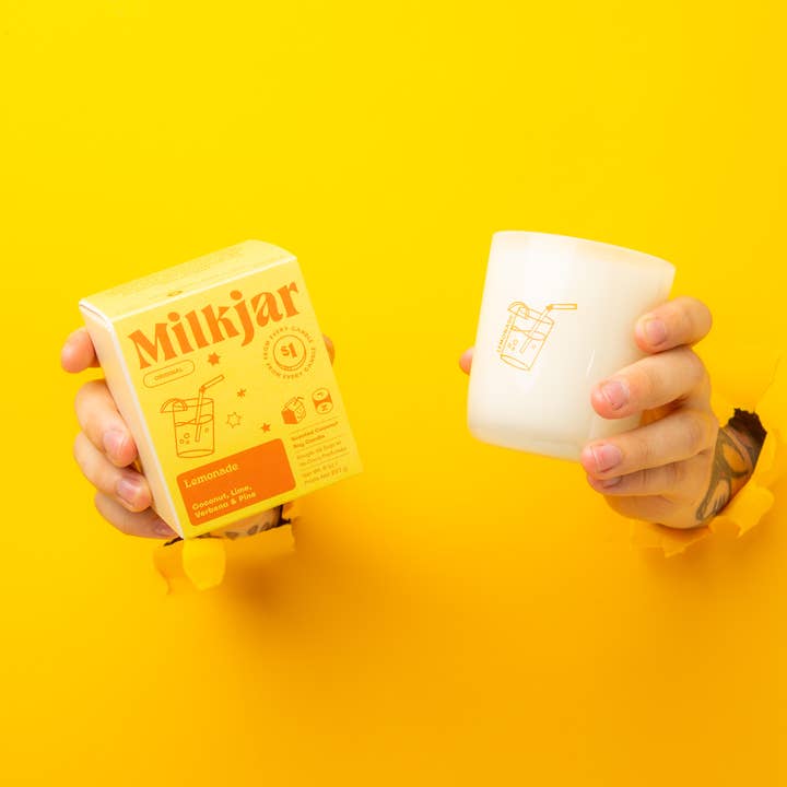 Milk Jar - Lemonade Candle