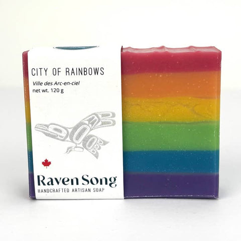 Rainbow soap Canada handmade soap